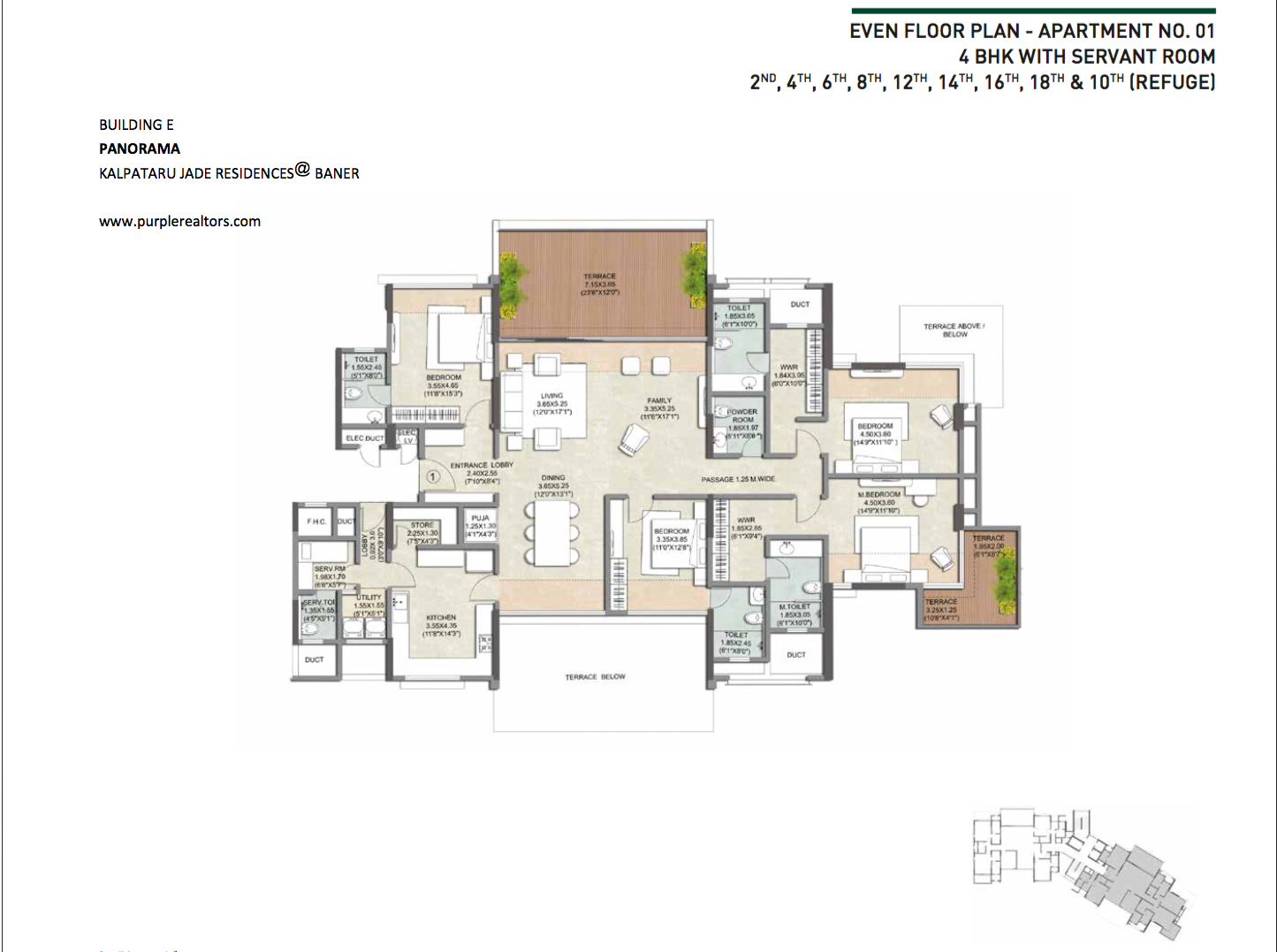 Kalpataru Jade Baner Pune 3BHK and 4BHK Price Location Floor Plan ...