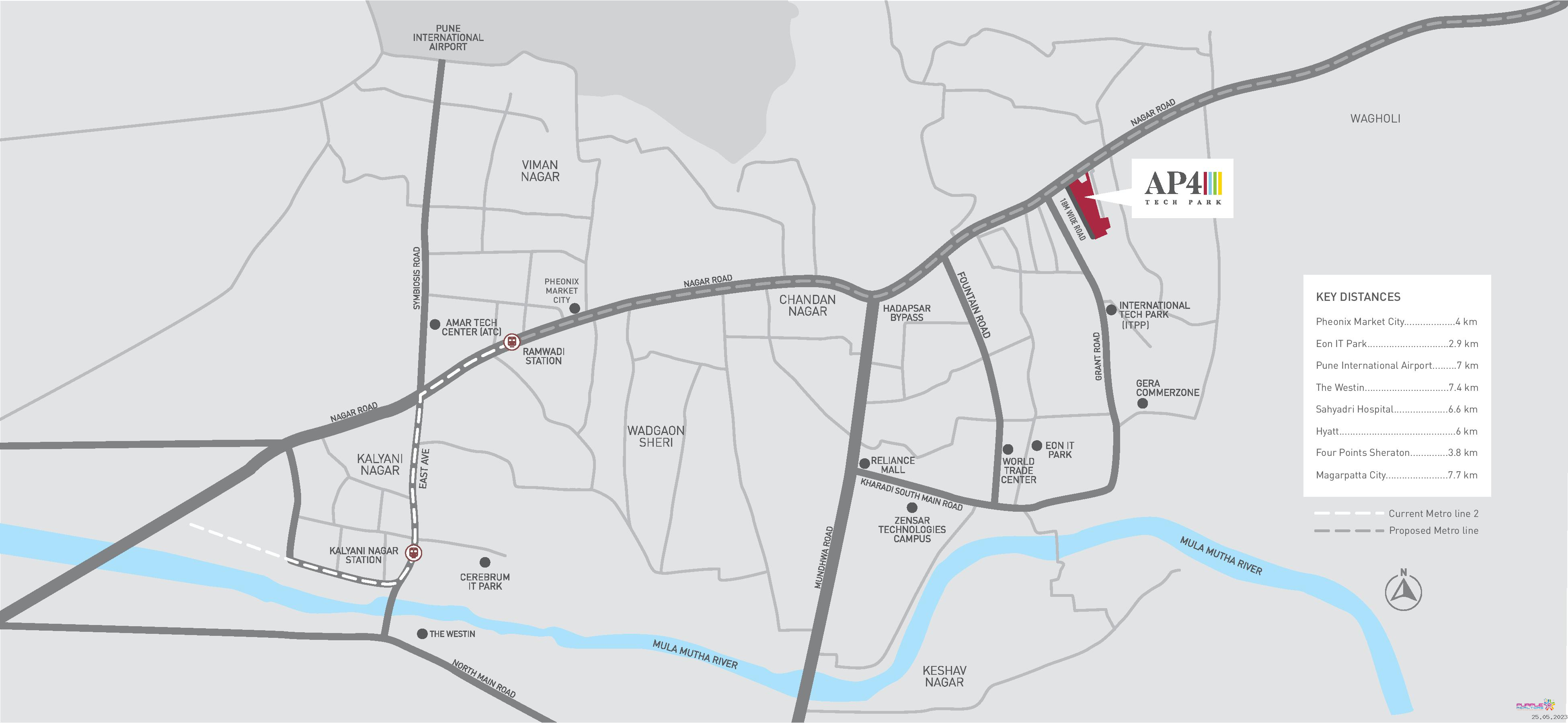 AP4 Tech Park by Amar Builders Wagholi Kharadi Pune IT Park - Purple ...